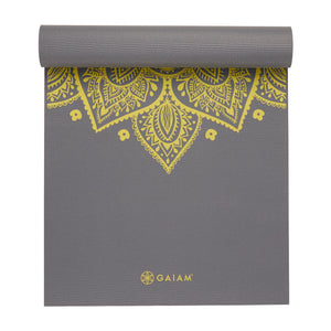 GAIAM Premium Citron Sundial Yoga Mat 6mm