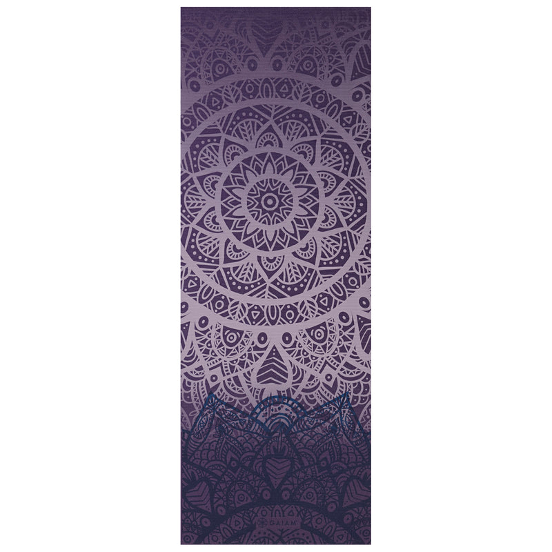 GAIAM Purple Lattice Yoga Mat 4 mm